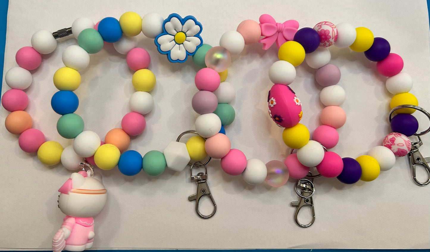 Beaded Wristlet Keychains